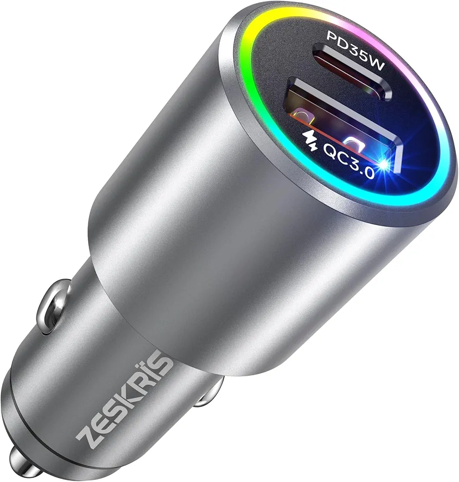 ZESKRIS Ładowarka samochodowa 12V ( szybkie ładowanie )