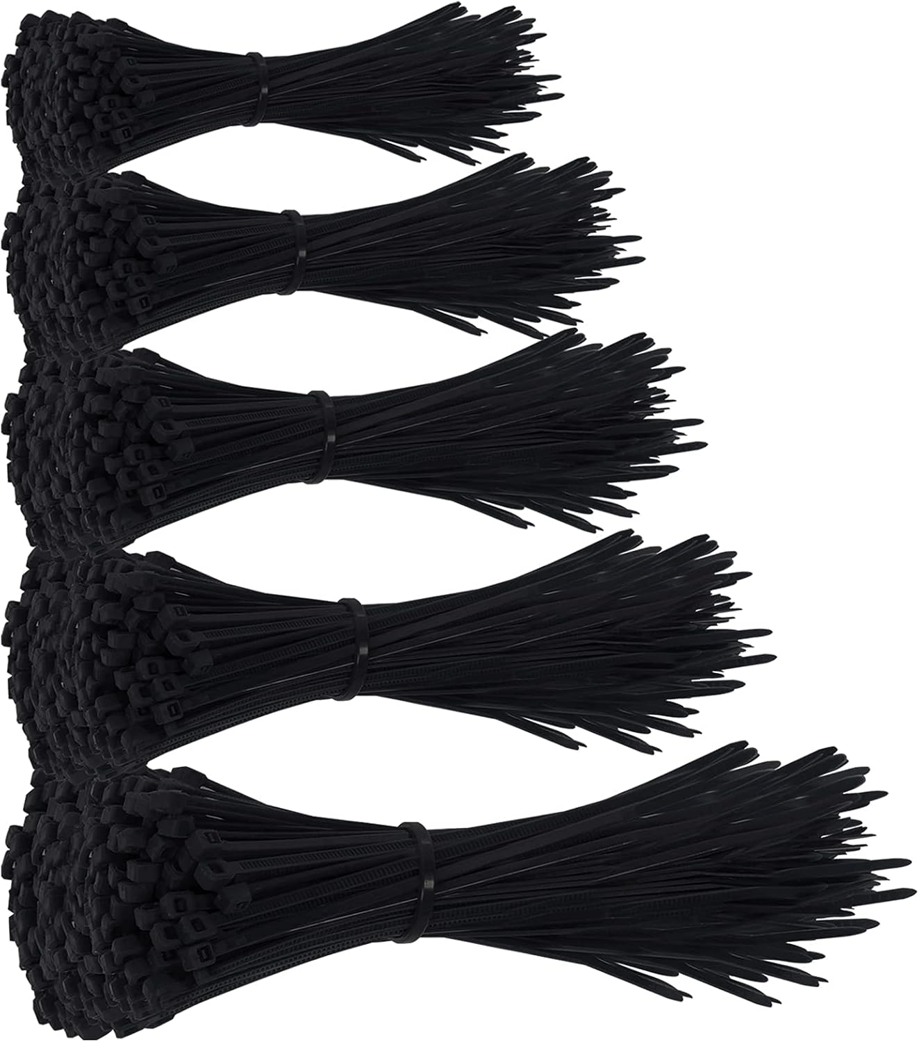Zestaw 500 trytytek / opasek kablowych - 80/100/120/200/300mm (po 100 sztuk) @ Amazon.pl