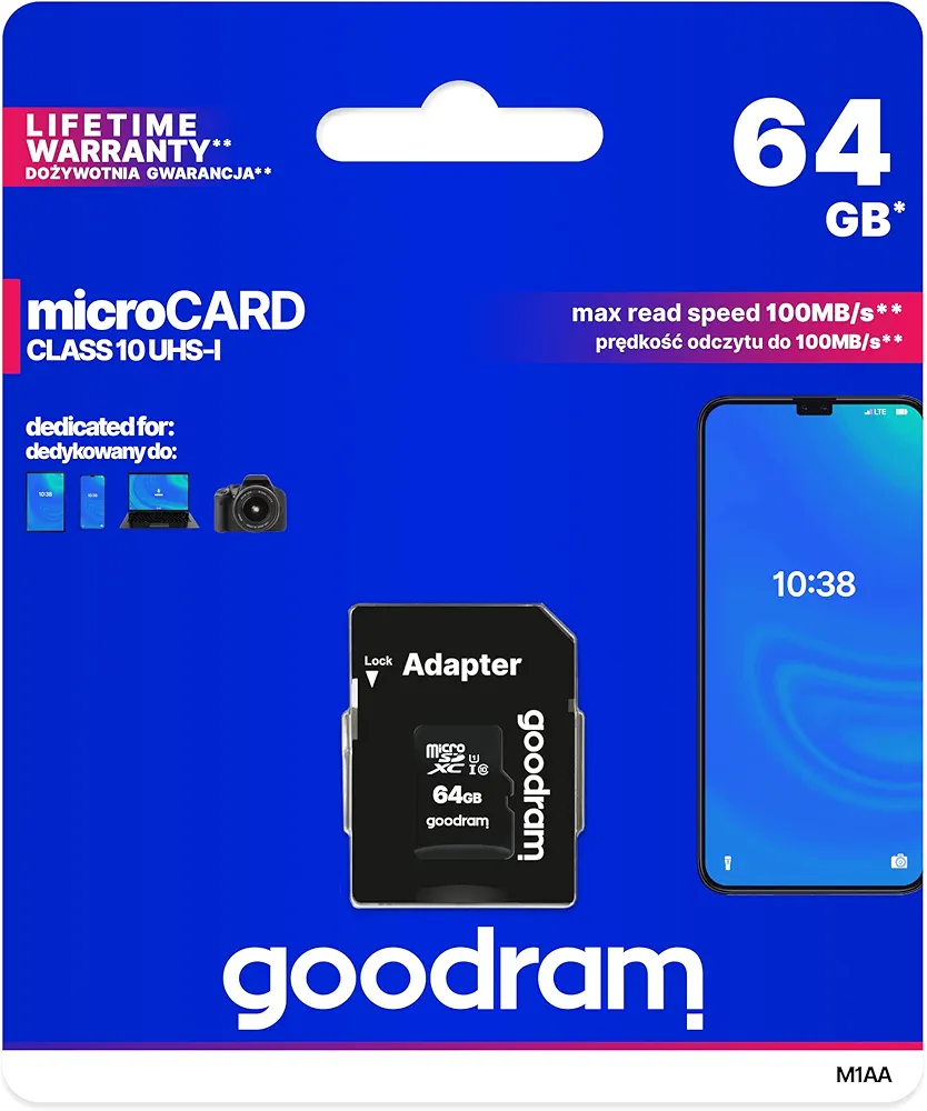 Goodram A0025034 Karta Micro Sd, 64 GB