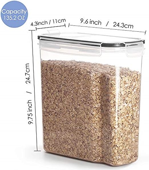 Vtopmart zestaw dużych pojemników na żywność 4 l