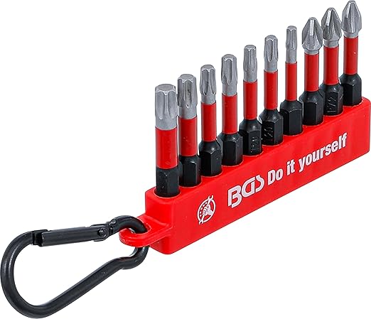 BGS Diy 20818 | Zestaw bitów skrętnych | chwyt sześciokątny 6,3 mm (1/4") | 10 szt.
