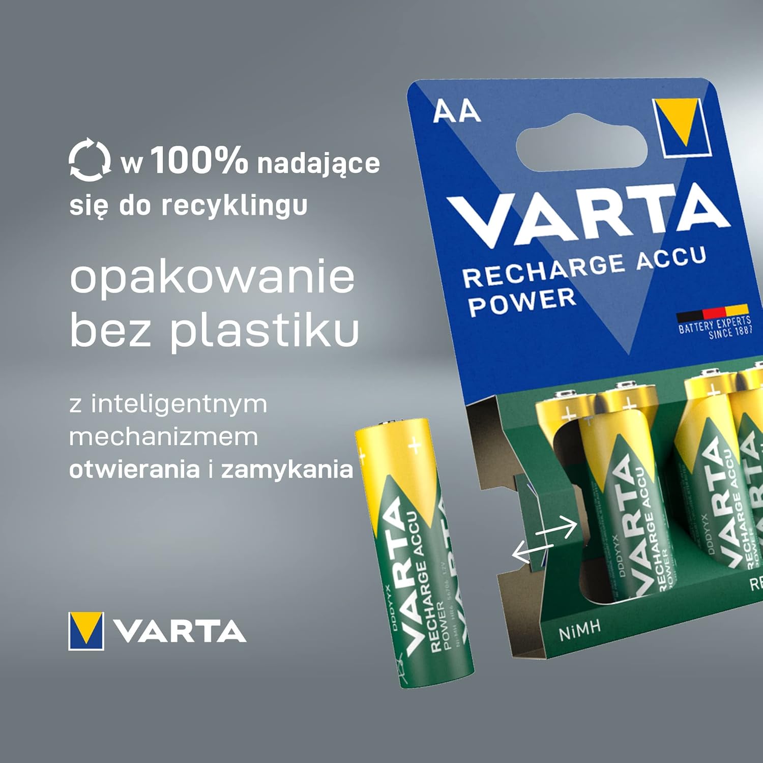 VARTA - Akumulatorki AAA 1000mAH 4szt