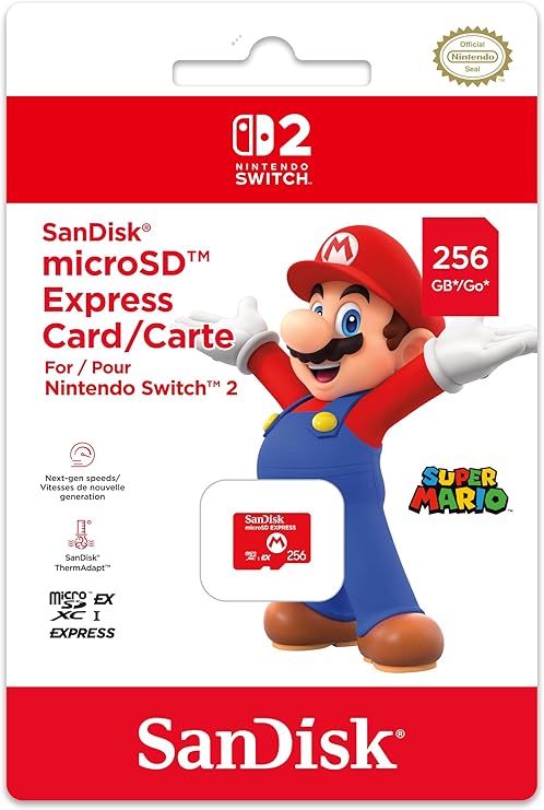 Karta pamięci microSD Express Card 256GB do Nintendo Switch 2