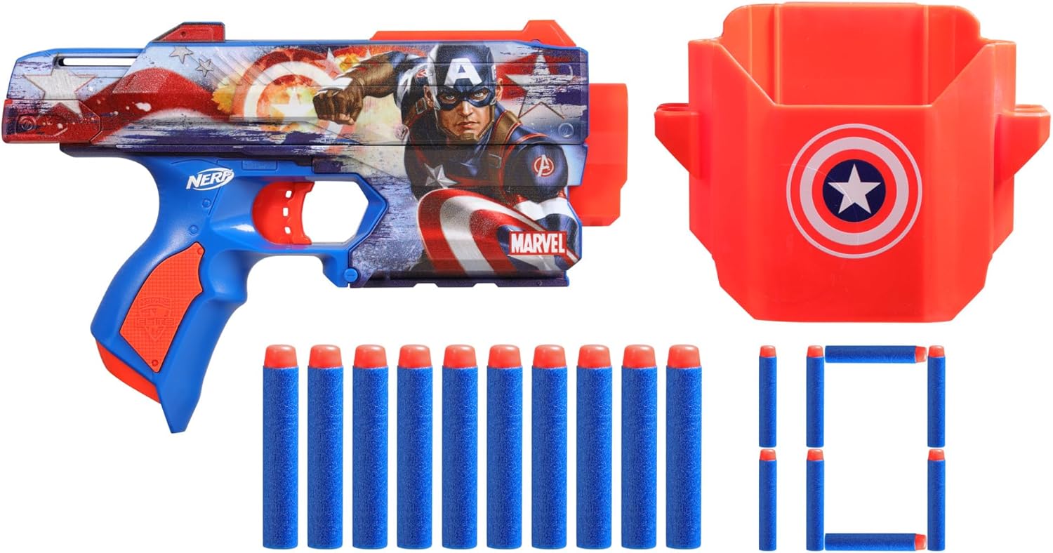 Wyrzutnia NERF MARVEL CAPTAIN AMERICA INK MVLS
