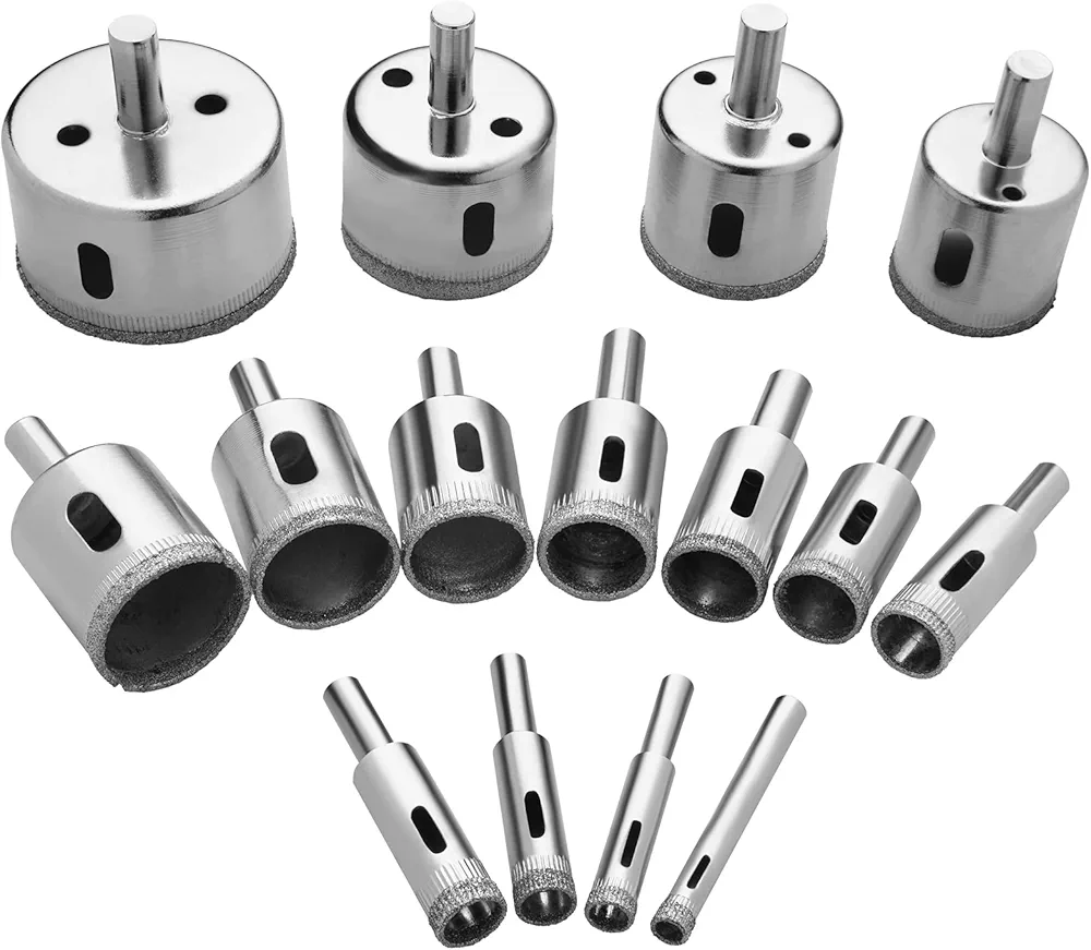 flintronic Wiertło diamentowe, 15 sztuk zestaw narzędzi do piły