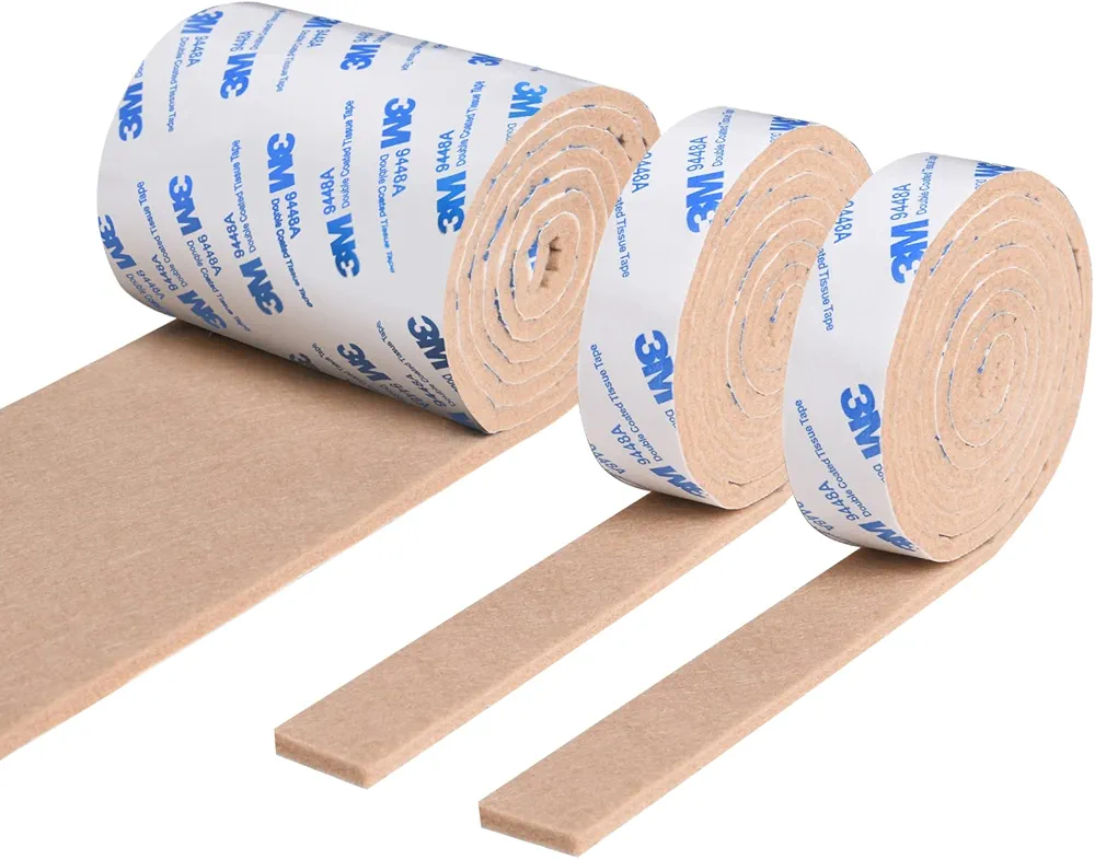 Vicloon samoprzylepny, 120 cm samoprzylepne podkładki filcowe 3 rolki