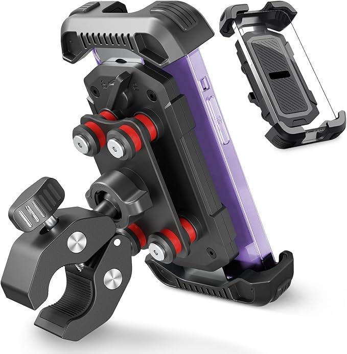 Motocyklowy uchwyt na telefon komórkowy, rower obracany o 360°