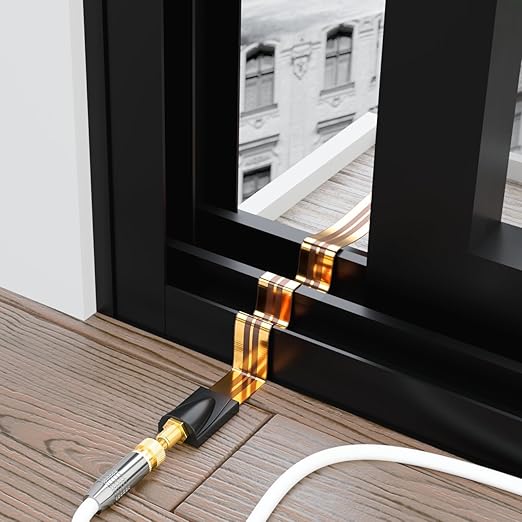 [Amazon] Płaska przelotka okienna SAT deleyCON (20cm)