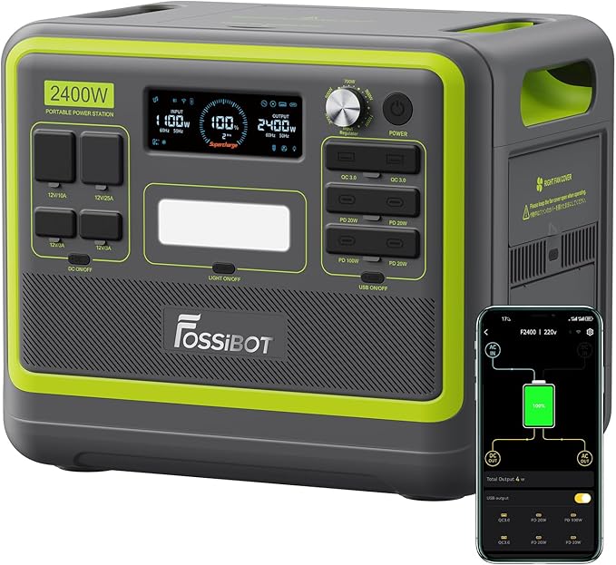 FOSSIBOT-Polska F2400 przenośna stacja zasilania
