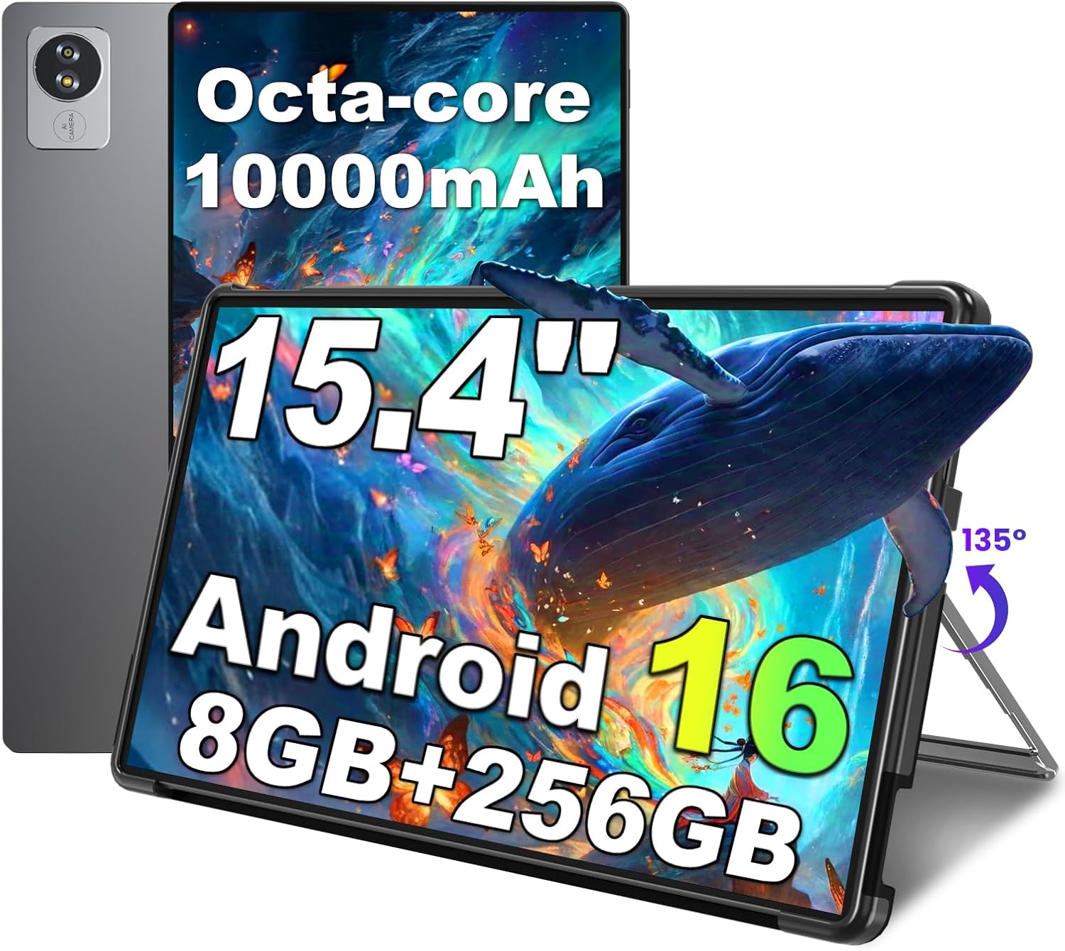 Tablet z systemem Android 16 i ekranem 15,4 cala