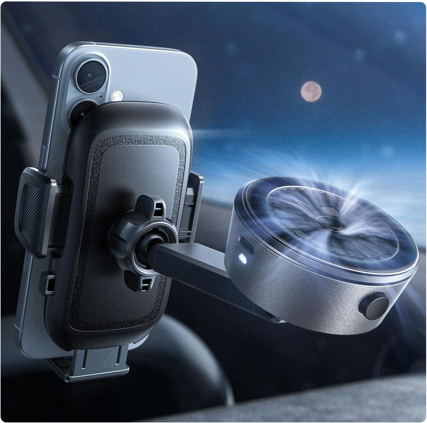 LISEN Automatyczny uchwyt samochodowy na telefon z elektryczną przyssawką próżniową