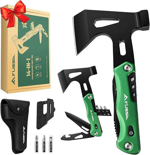 FLISSA Siekiera wielofunkcyjna 14 w 1 z pokrowcem