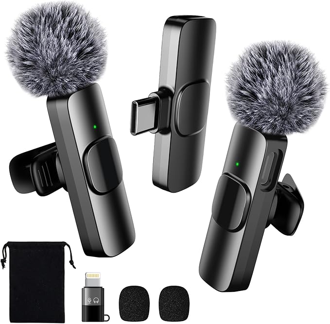 BYbrutek Bezprzewodowy mikrofon krawatowy