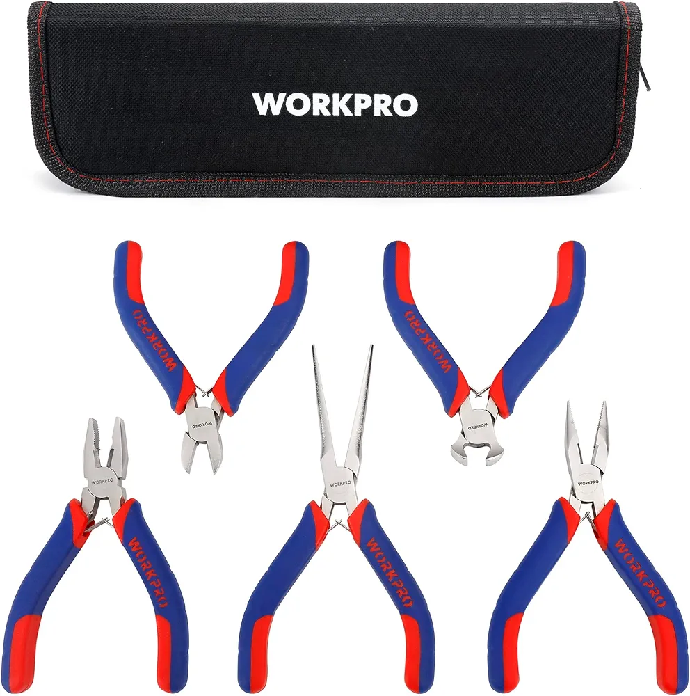 WORKPRO Zestaw mini szczypiec 5 sztuk