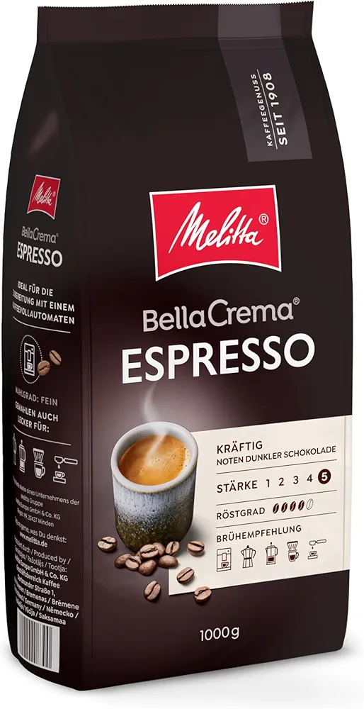Melitta Bellacrema Kawa Ziarnista 1 kg  Espresso