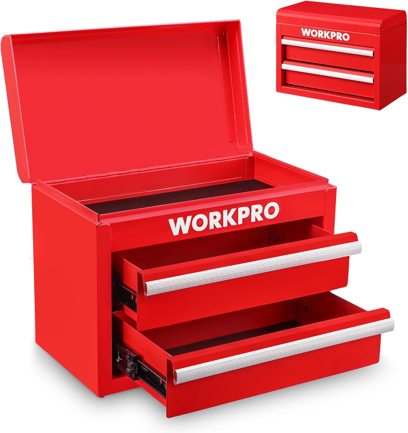 WORKPRO Metalowa skrzynka z szufladami z 2 szufladami