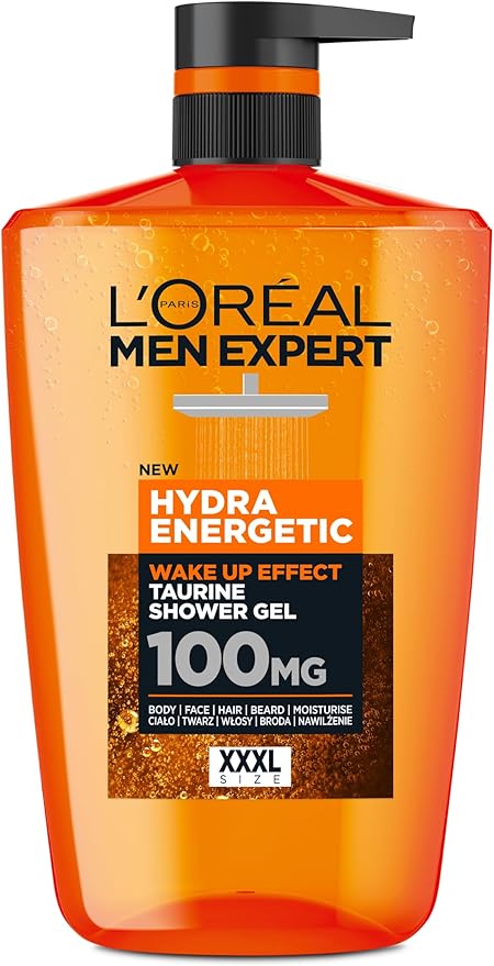 L'Oréal Paris Men Expert Hydra Energetic, Żel do mycia ciała, 1L
