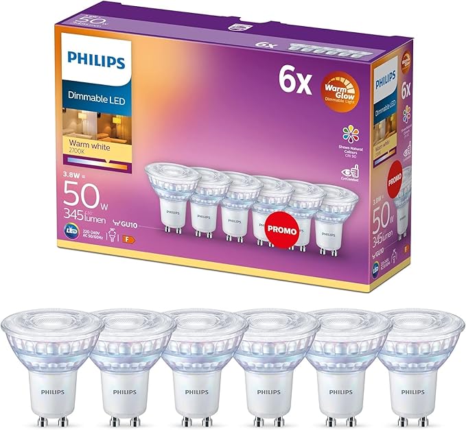 Żarówki LED Philips x6 50W Warm/Ciepłe (8,15 zł za sztukę)