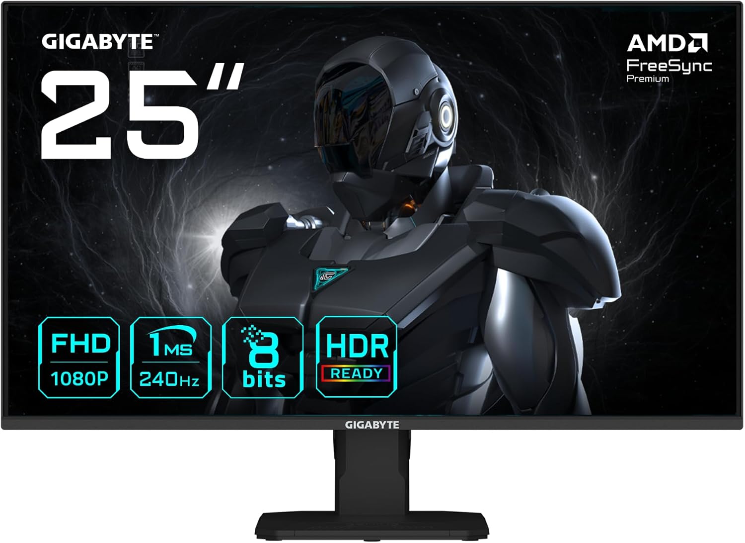 GIMonitor gaming GABYTE GS25F2 25" FHD, 240Hz, 1ms, Display HDR 10