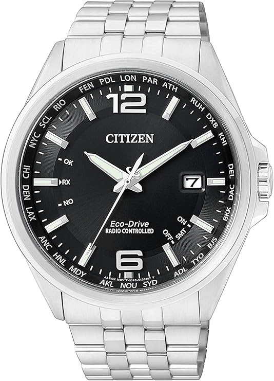 Citizen CB0010-88E Zegarek na Rękę, 43 mm, Czarny/Srebrny