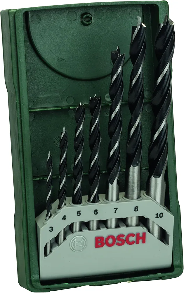 Bosch Mini-X-Line 7-częściowy zestaw wierteł spiralnych do drewna