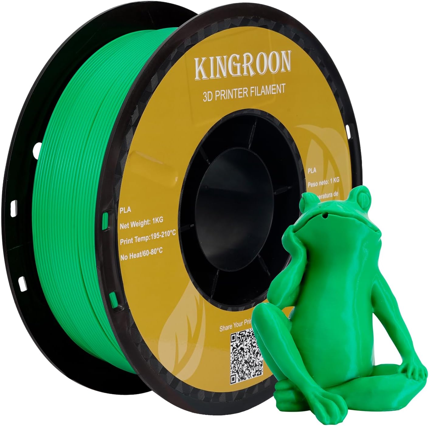 Kingroon Filament PLA 1kg Zielony