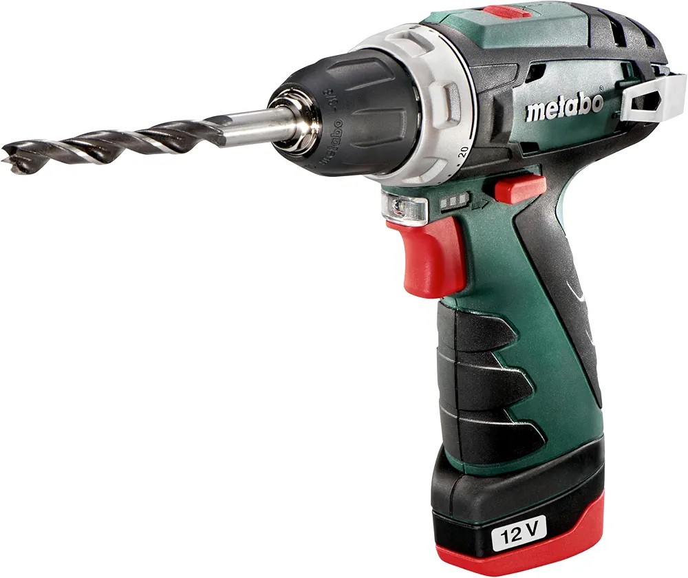Metabo 600079500 wiertarko-wkrętarka akumulatorowa mała PowerMaxx BS 10,8 V, 1 x 2 Ah