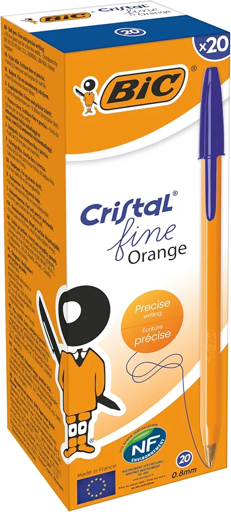BIC Orange Original Fine Długopis niebieski Pudełko 20szt