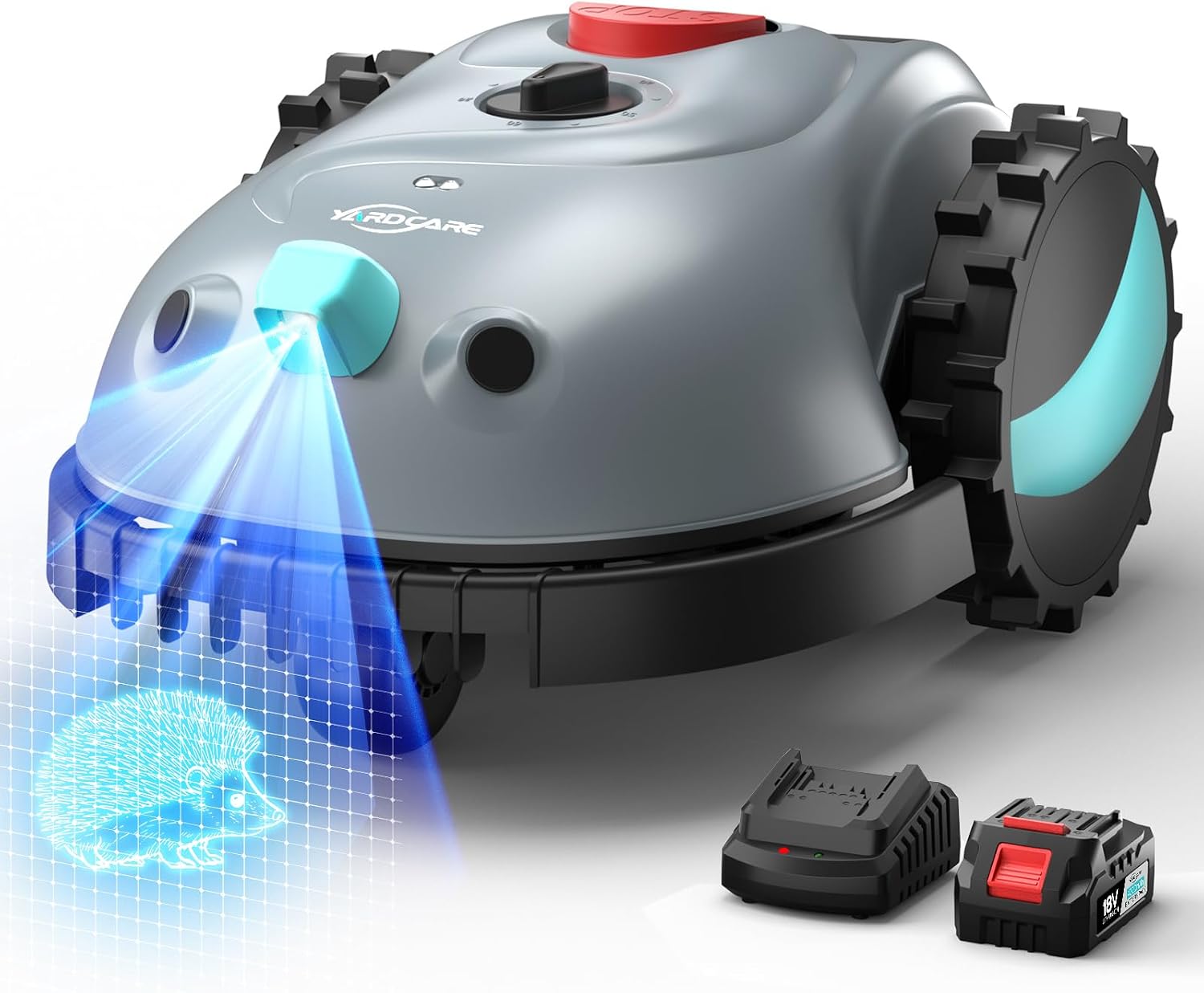 YARDCARE V100 robot koszący bez przewodu ograniczającego aparat akumulator 4 Ah