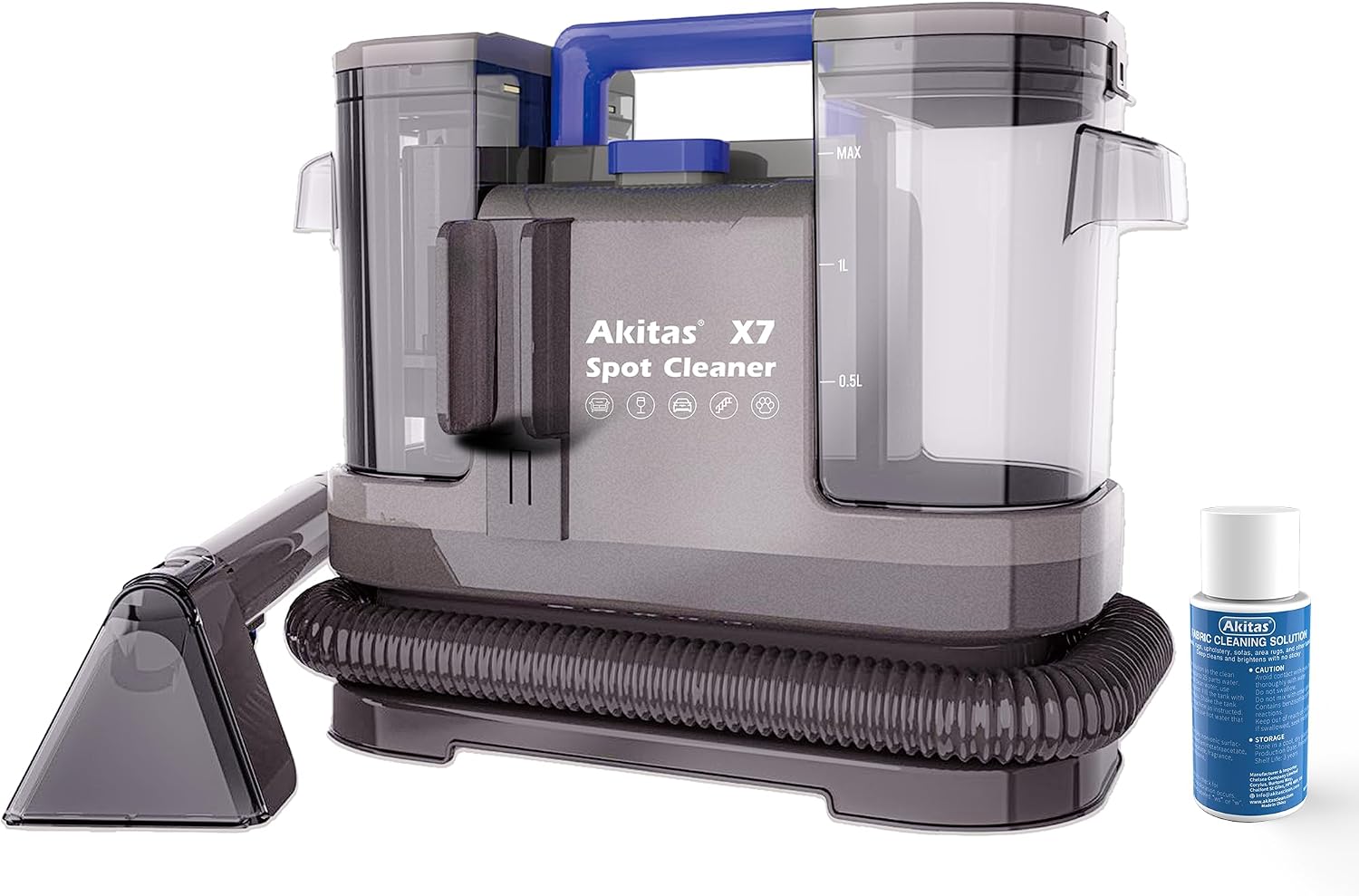 Akitas X7 600W Odkurzacz do Tapicerki z Funkcją Samoczyszczenia