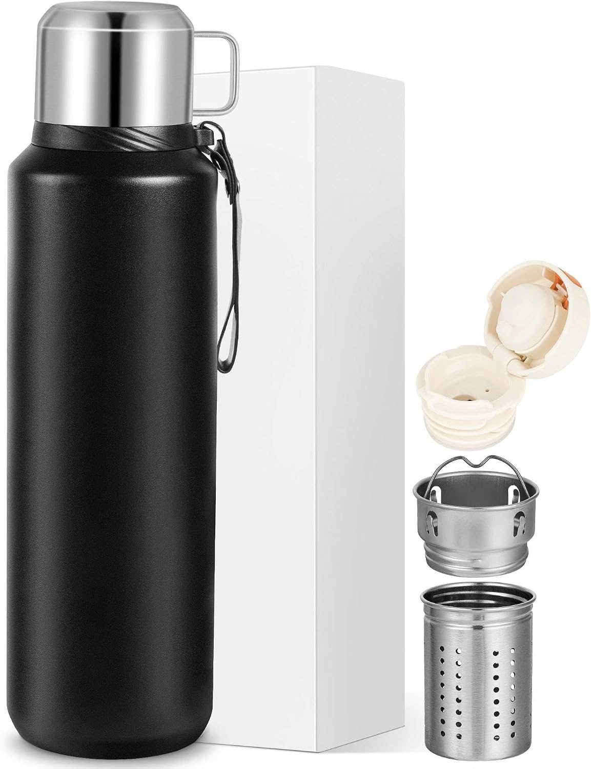 Novent Termos 1,5 l ze stali nierdzewnej do kawy i herbaty 1500 ml