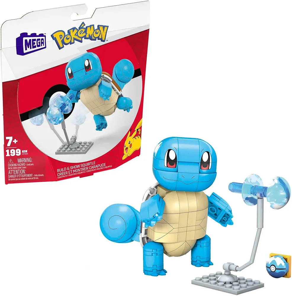 Klocki Pokemon Mega Construx Squirtle, GYH00, 199 el.