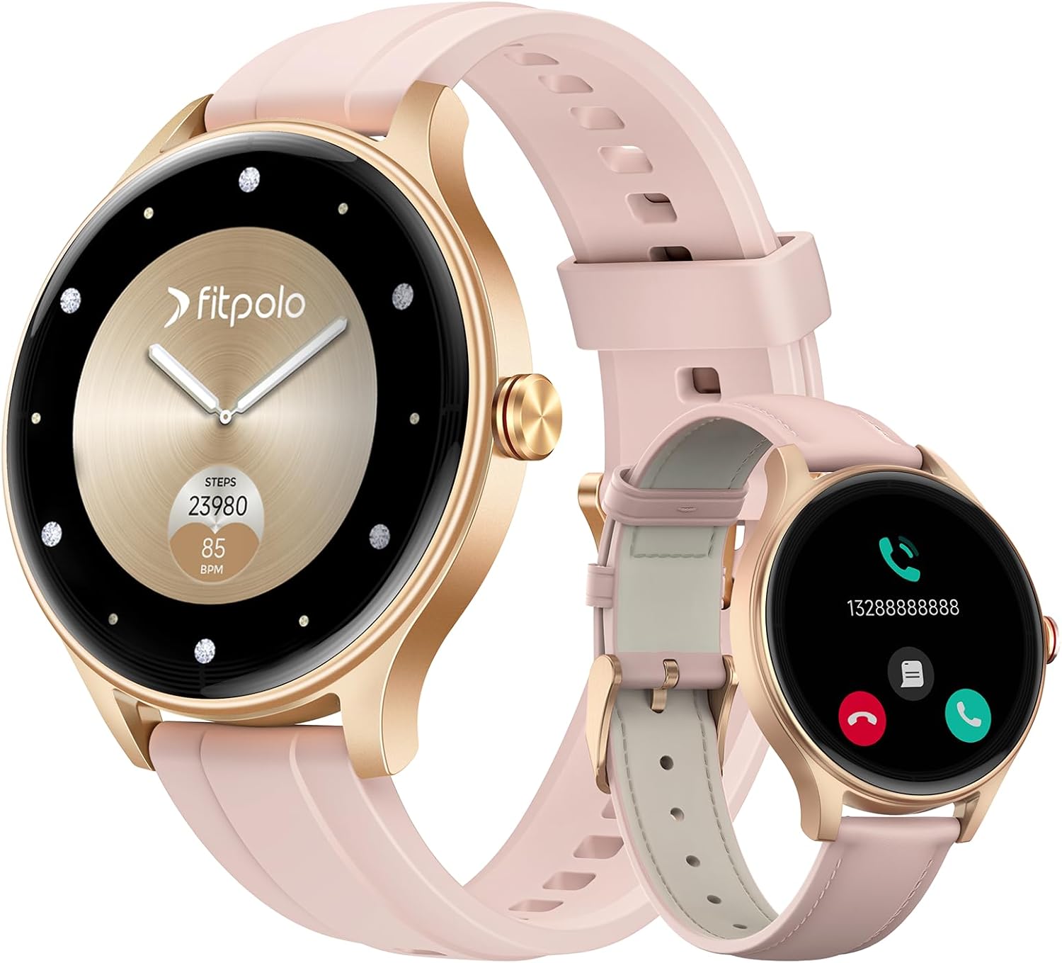 Smartwatch damski okrągły, 1,27″