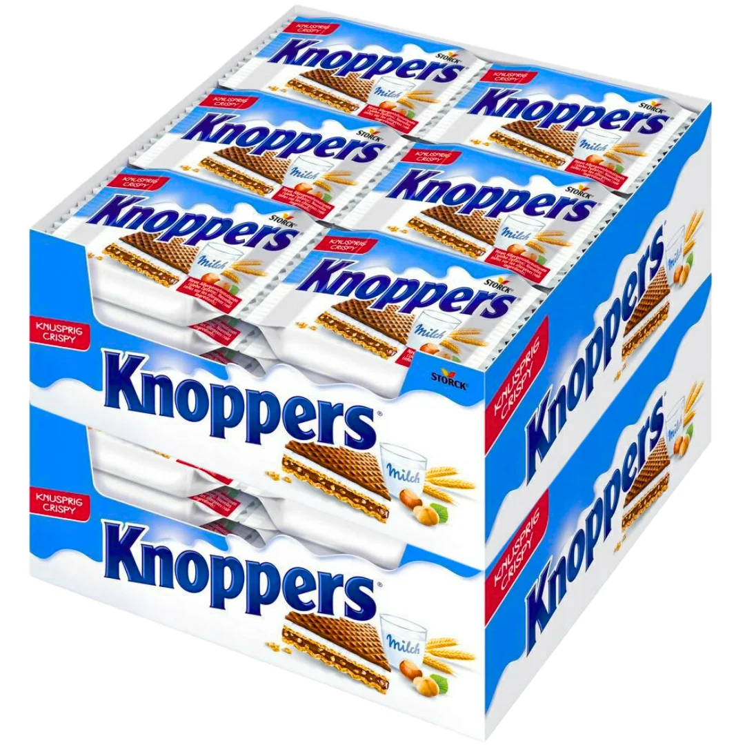 Wafelek mleczno-orzechowy Knoppers 25g x 48sztuk