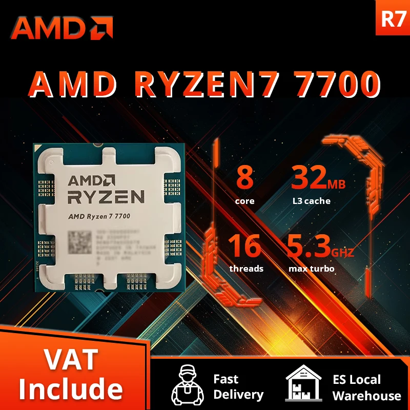 Procesor AMD Ryzen 7 7700 R7 7700 4.5 GHz