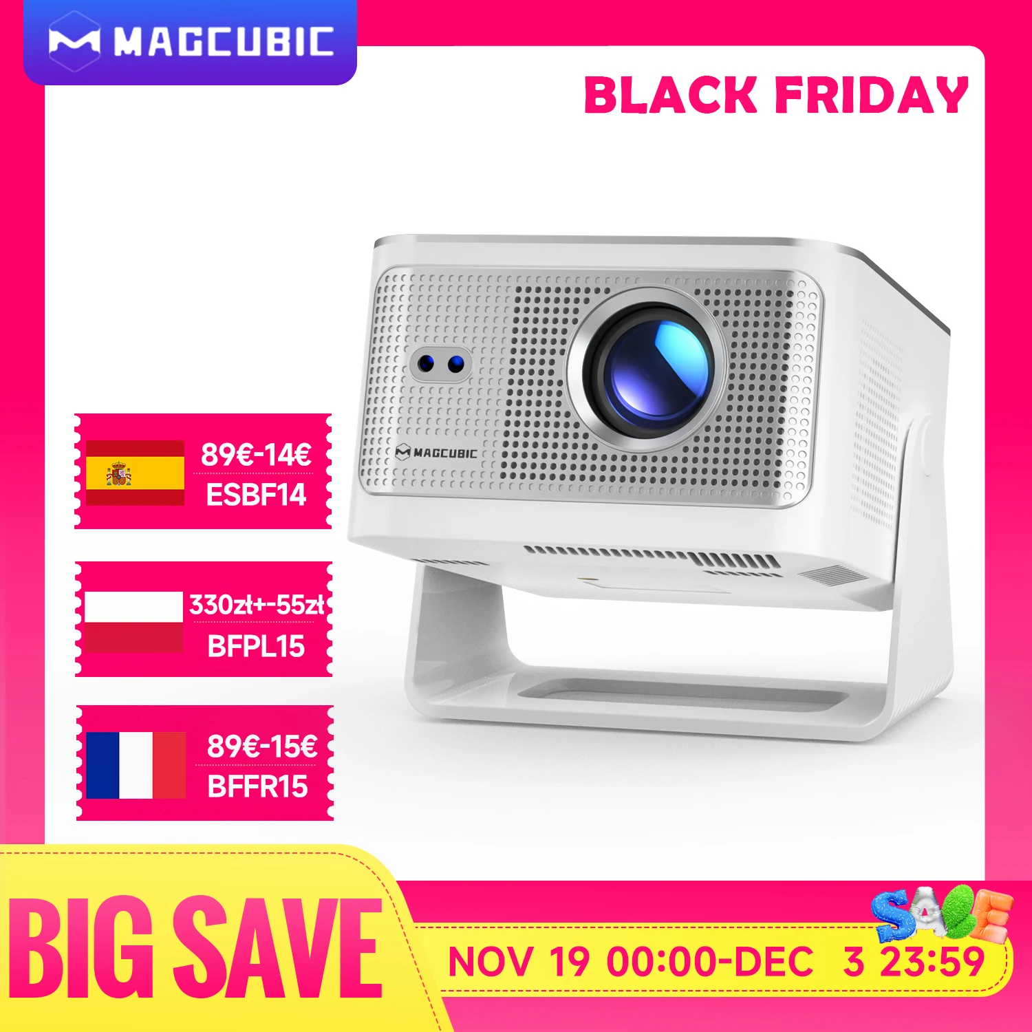 Projektor Magcubic Android14 Allwinner H726 900ANSIAuto Focus Native1080P 8K Aliexpress