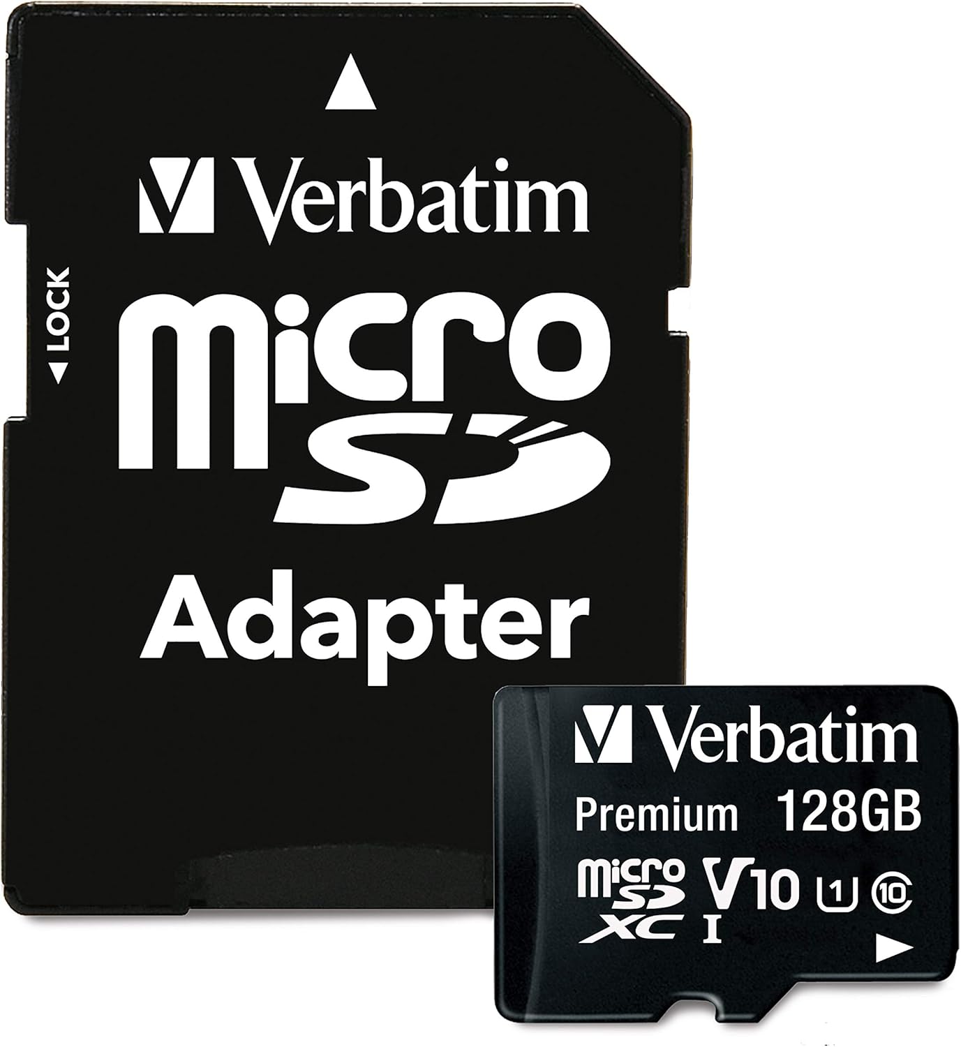 Verbatim Premium Micro Sdxc 44085 Karta Pamięci z Adapterem, Czarny, 128 GB