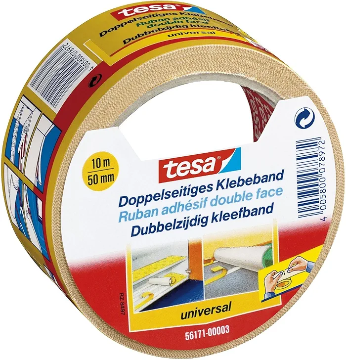 Tesa 56171-00003-11 Taśma Dwustronna, Biały, 10 x 50 mm