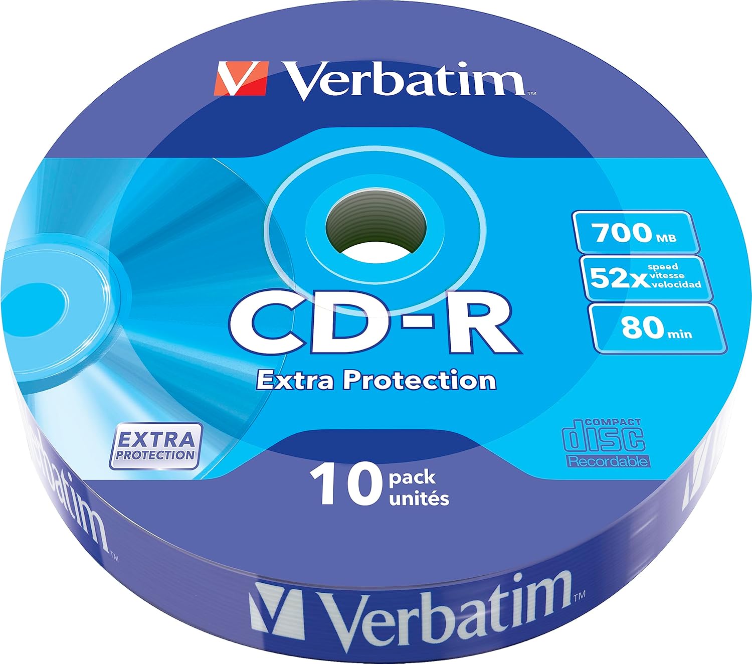 Verbatim Extra Protection Surface Shrink 43725 Nośnik Pamięci CD-R 10 Sztuk