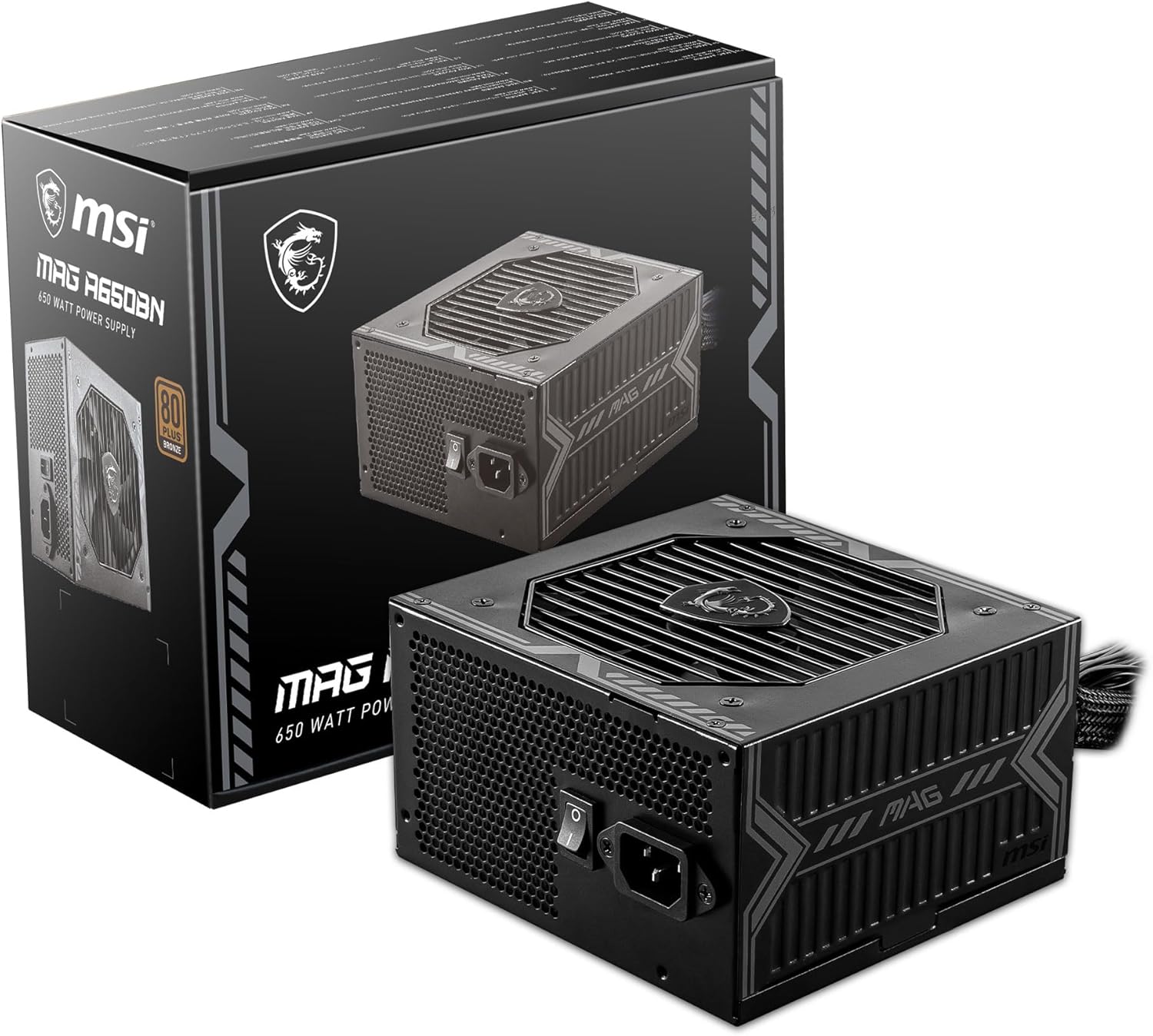 Msi Mpg A650Bn 306-7ZP2B11-CE0 Zasilacz Komputerowy, Czarny, ATX