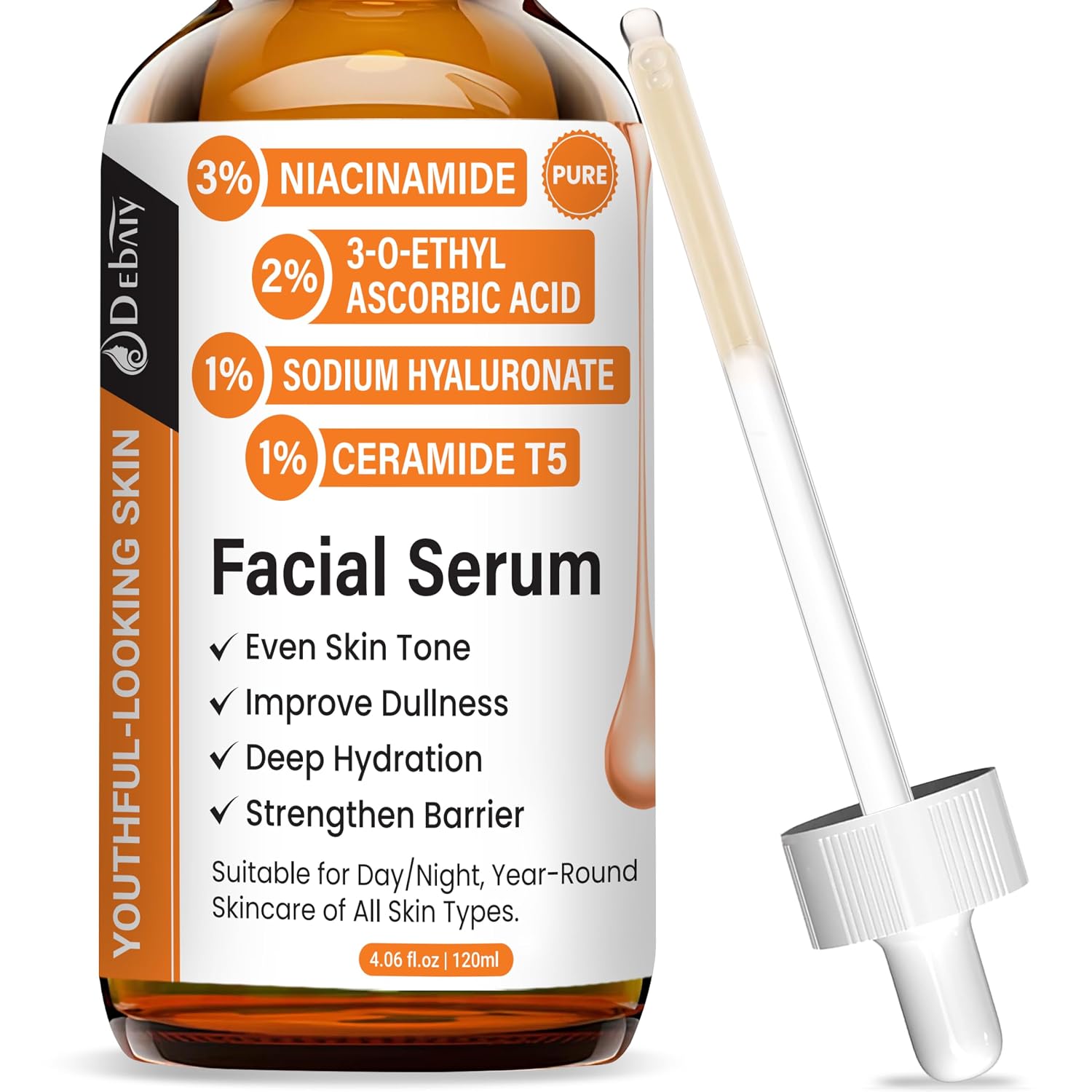 Serum do twarzy z witaminą C z niacynamidem i ceramidami T5
