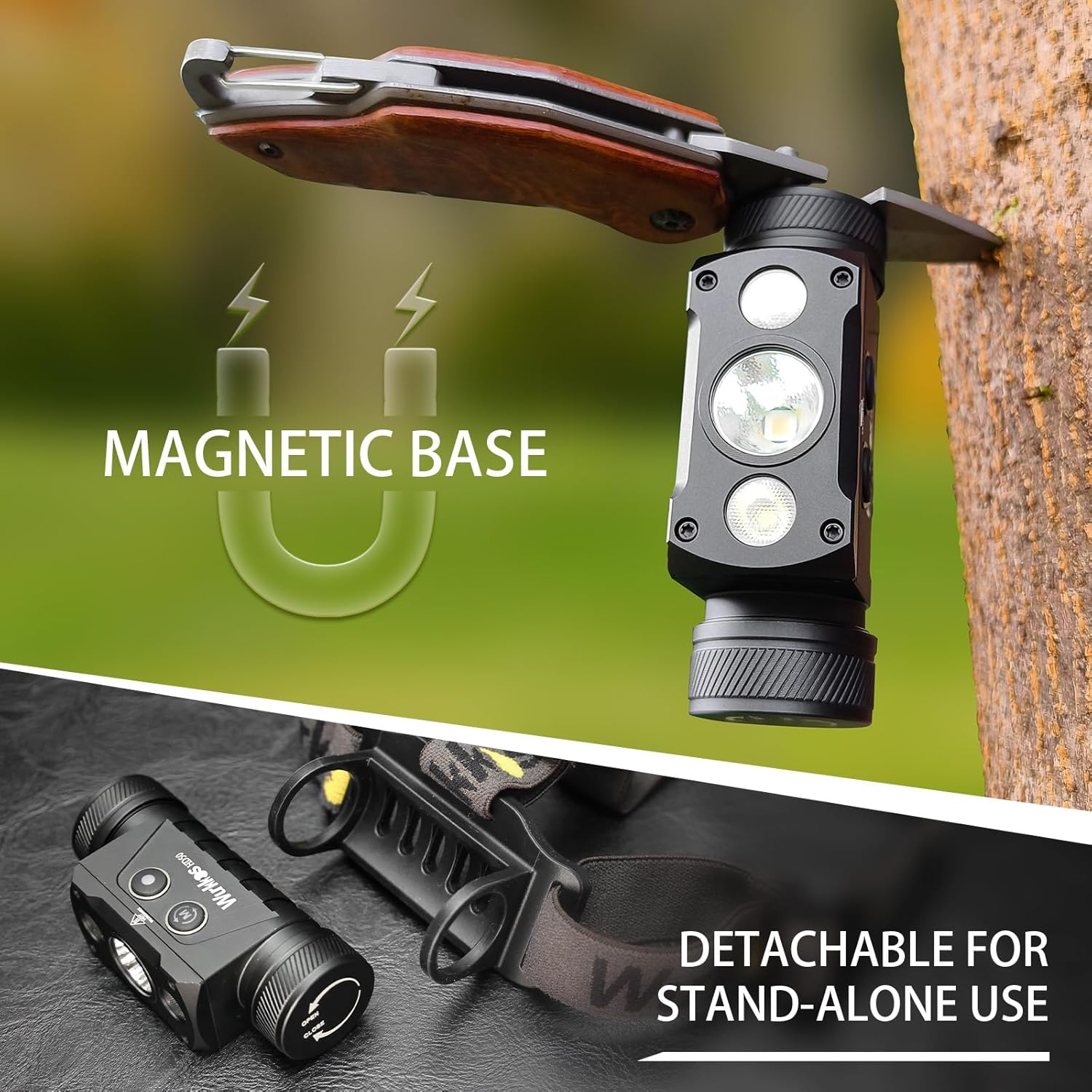 Latarka czołowa Wurkkos HD50 – potężne 4000 lm, tryb skupiony / rozproszony / czerwony, USB-C, akumulator 5000 mAh