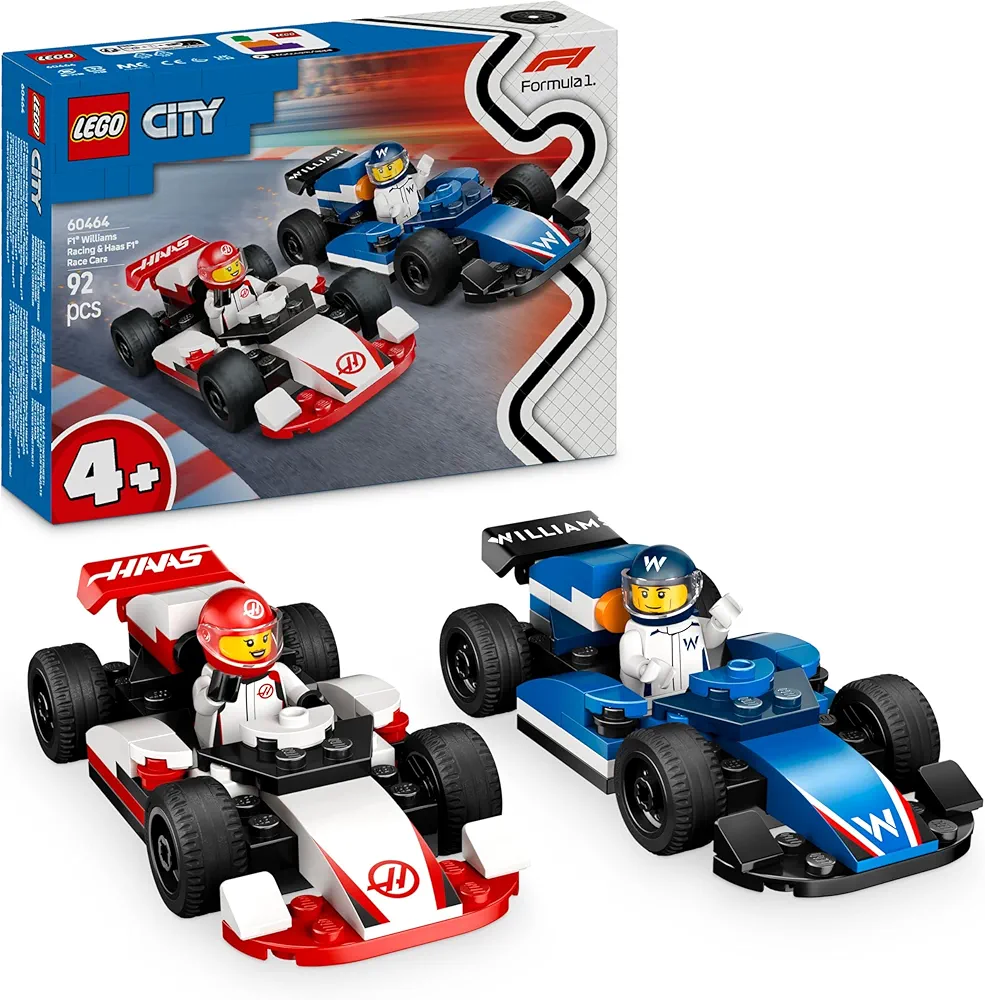 Klocki LEGO City F1 Bolidy Williams Racing i Haas F1, 60464
