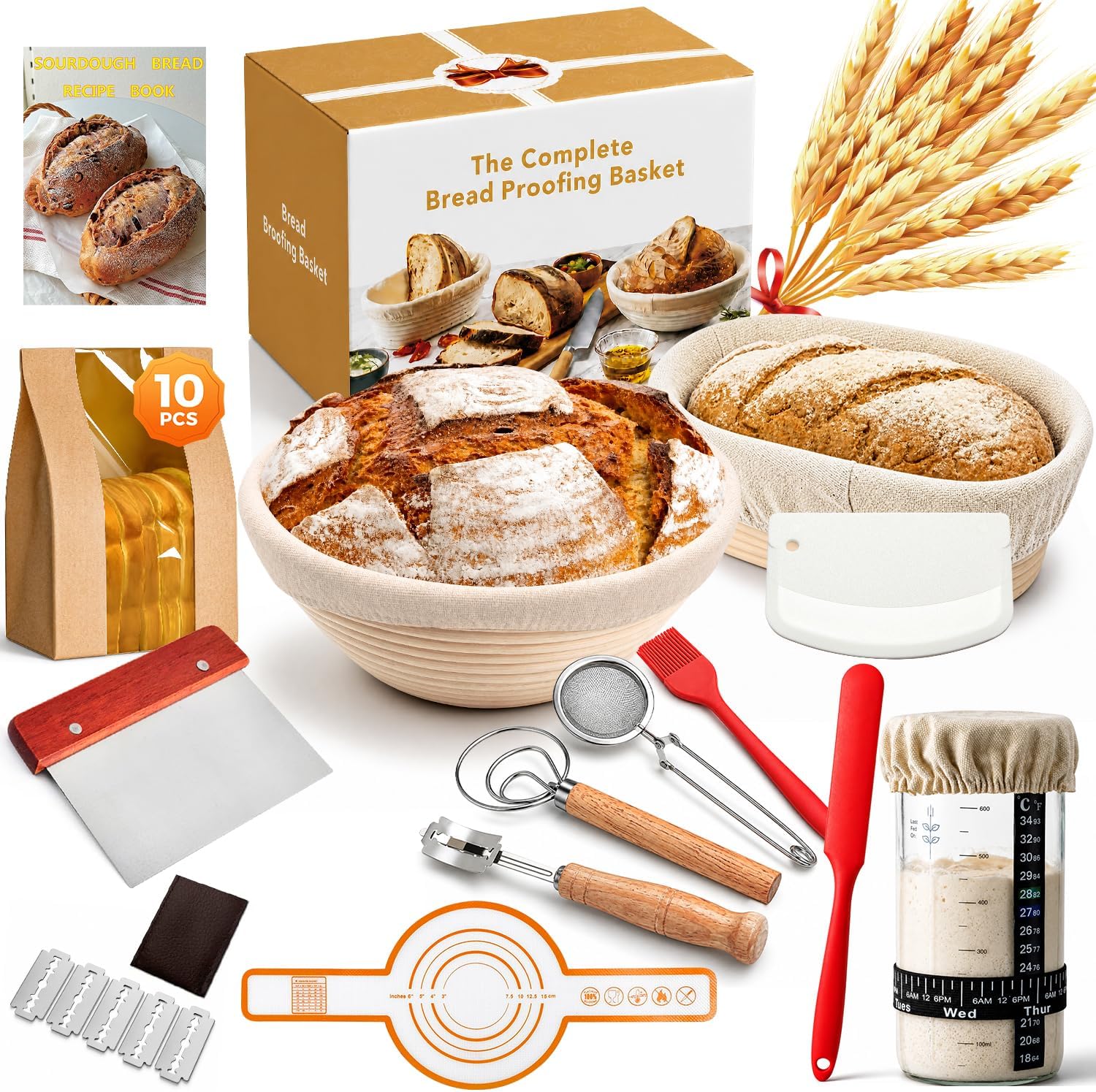 Zestaw startowy koszyka do pieczenia chleba kompletny zestaw akcesoriów do