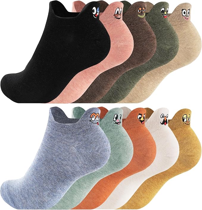 Zabawne Skarpety Sneakerskie Damskie 10 Par