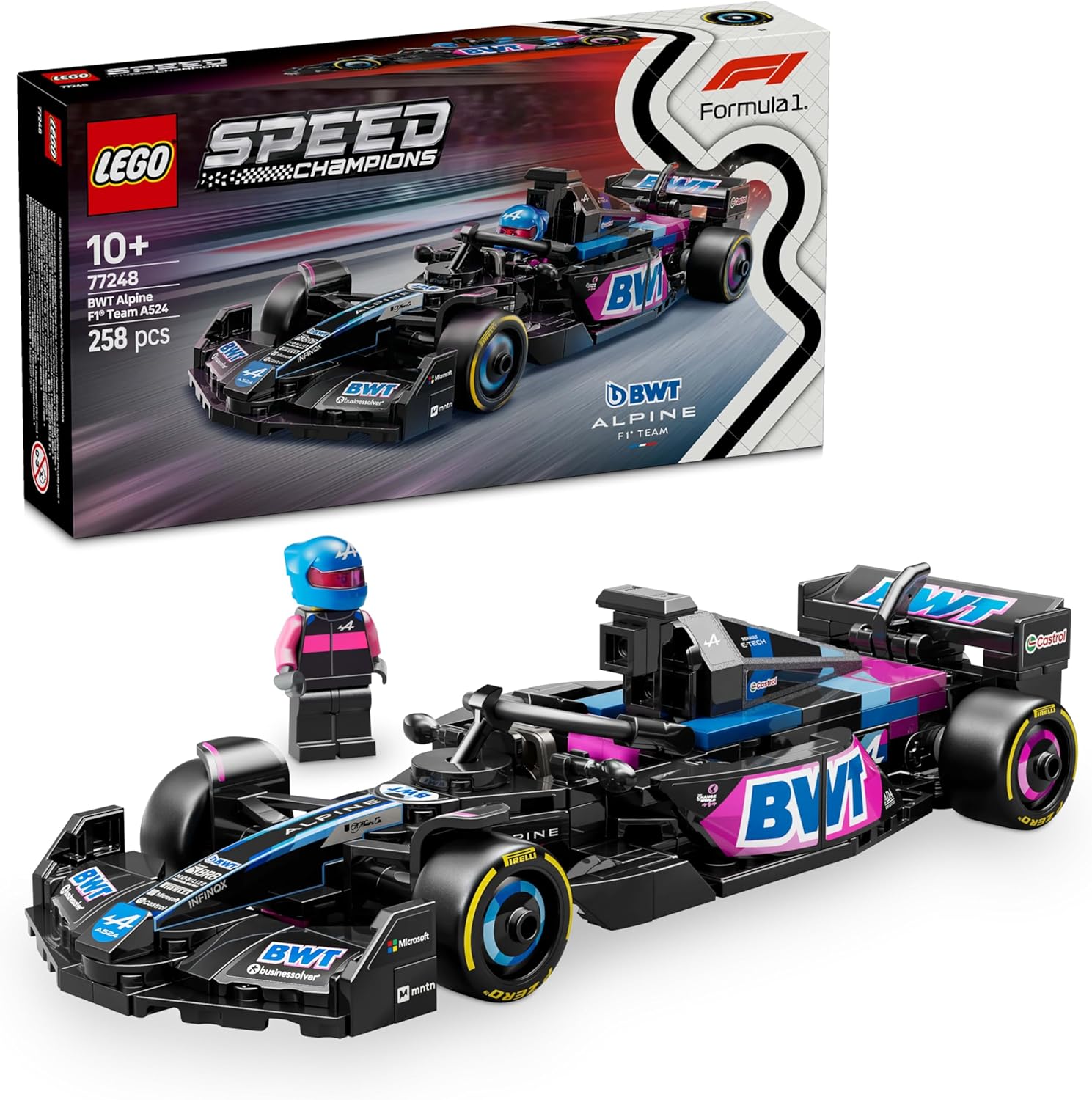 LEGO Speed Champions Bolid F1 BWT Alpine Team A524   77248