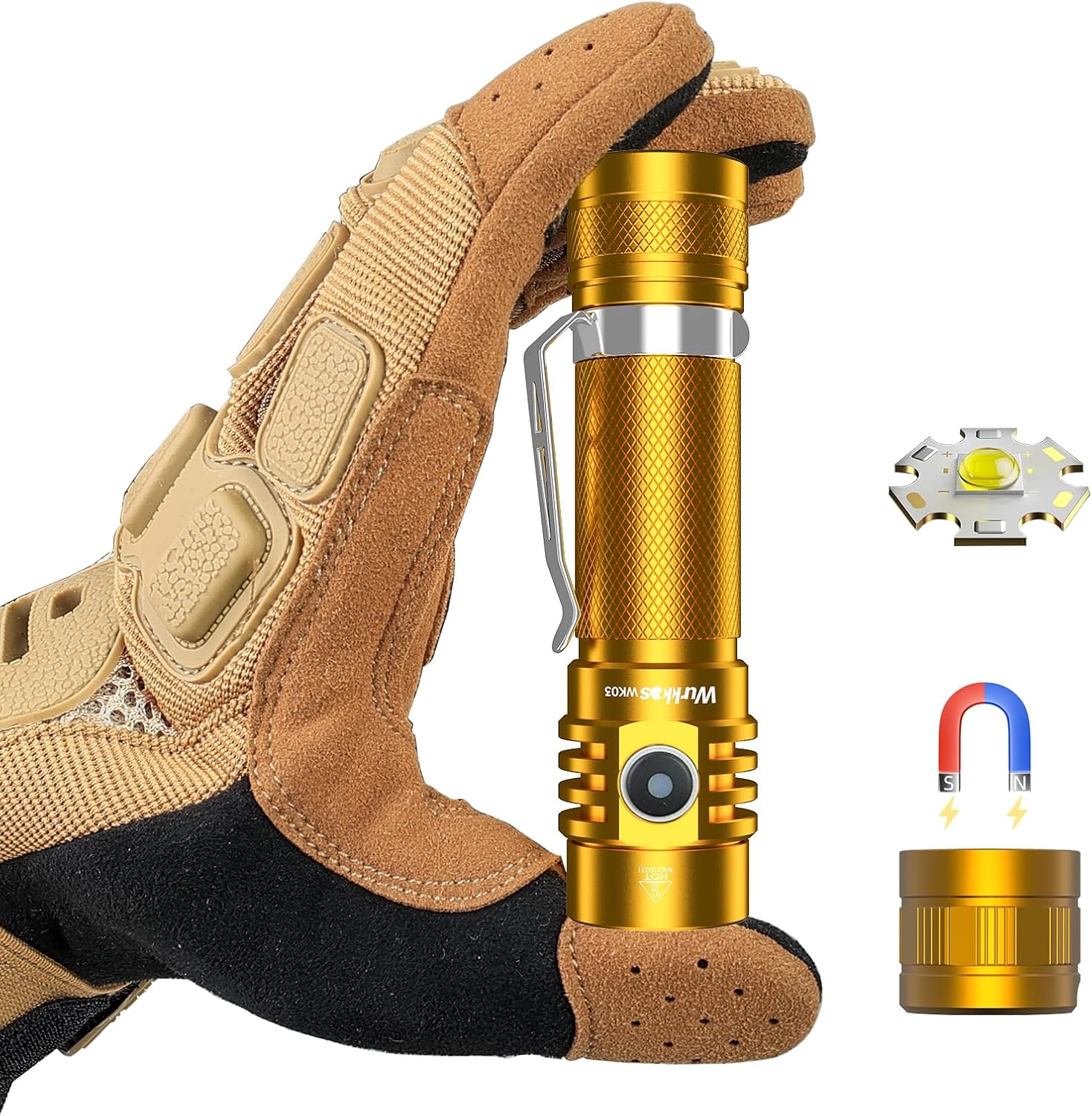 Latarka EDC Wurkkos WK03 - 1800lm, USB-C
