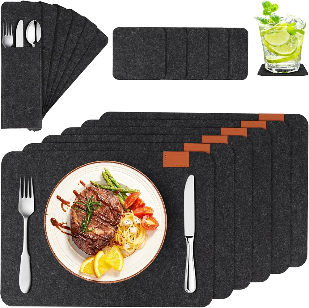 Zestaw 18 Podkładek Filcowych