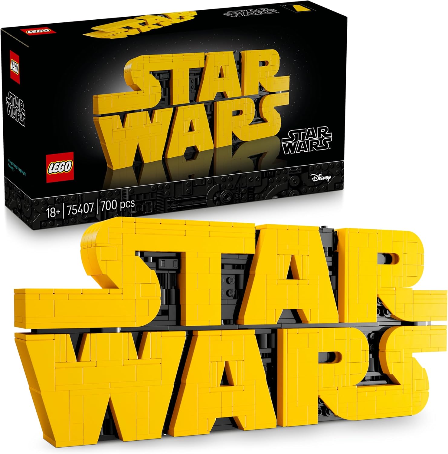 LEGO Star Wars Logo Star Wars zbudowane z klocków