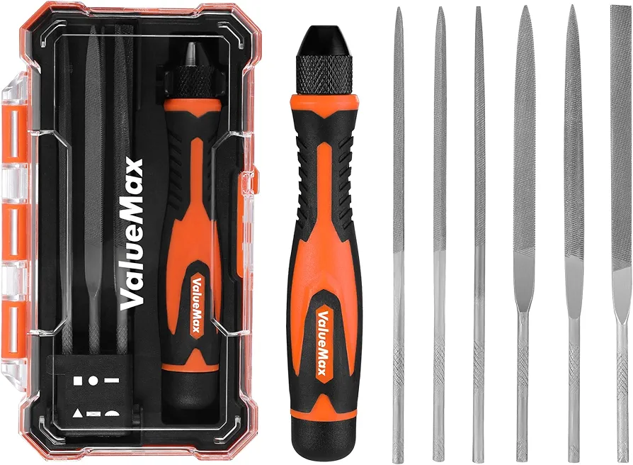 ValueMax Zestaw pilników, wymienne mini pilniki do drewna i metalu, 6 sztuk